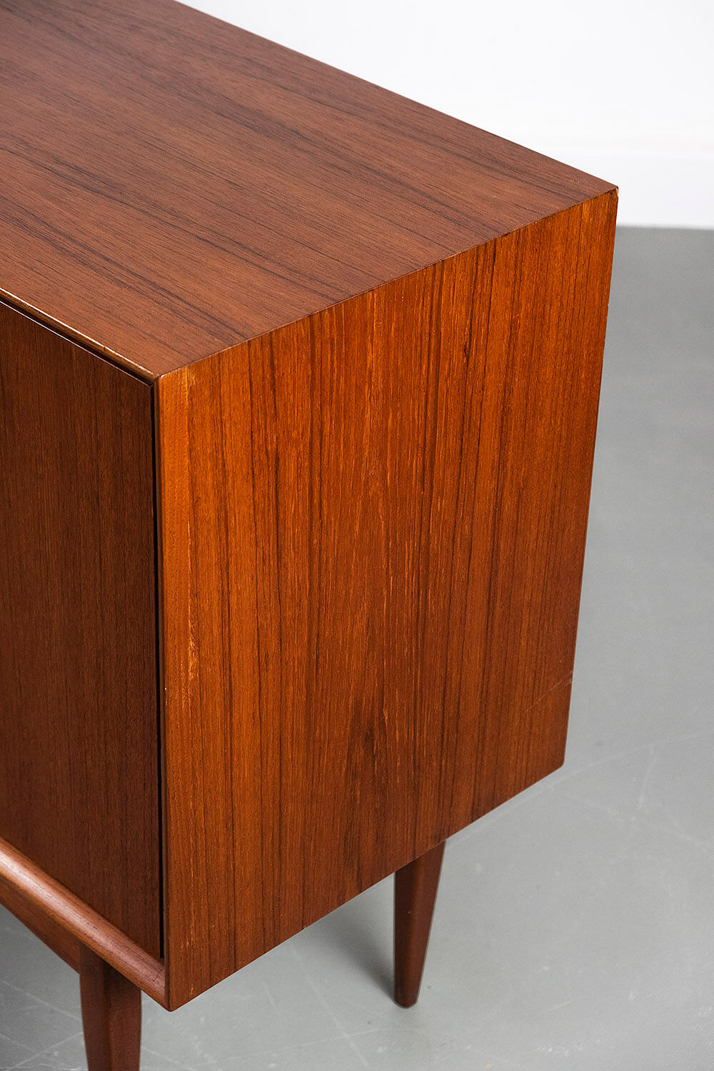 Sideboard in teak with drawers and 3 doors, 1960s