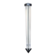 Halogen floor lamp glass and metal. 1980