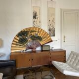 Très grand éventail d'art asiatique