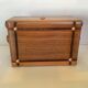 Old wooden cigarette box and ashtray