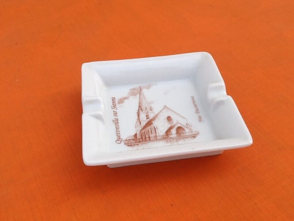 Hand ashtray White porcelain Artist Yves Ducourtioux
