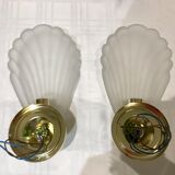 Pair of shell sconces