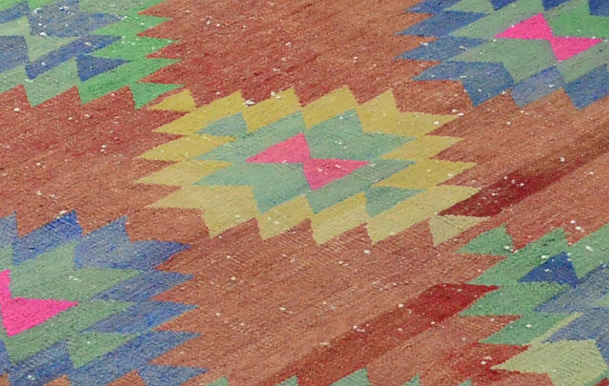 Modern Unique Rug, Turkish Oriental Handmade Boho Kilim Rug,for Kitchen,Bedroom 147x 225 cm