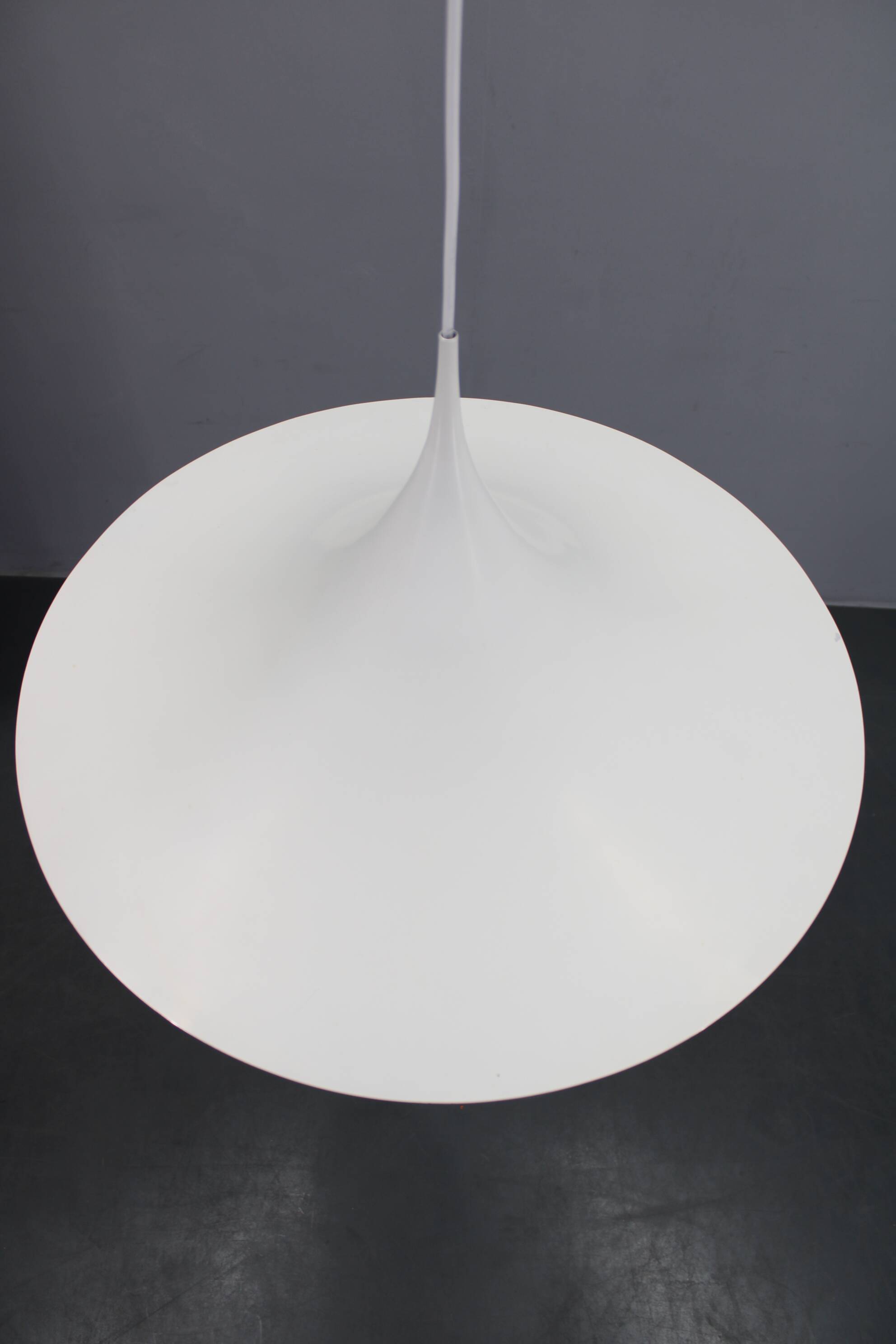 1970s Bonderup and Thorup Semi Pendant Lamp for Fog and Morup, Denmark
