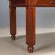 Antique walnut desk with brown leather, Italy, 19th century