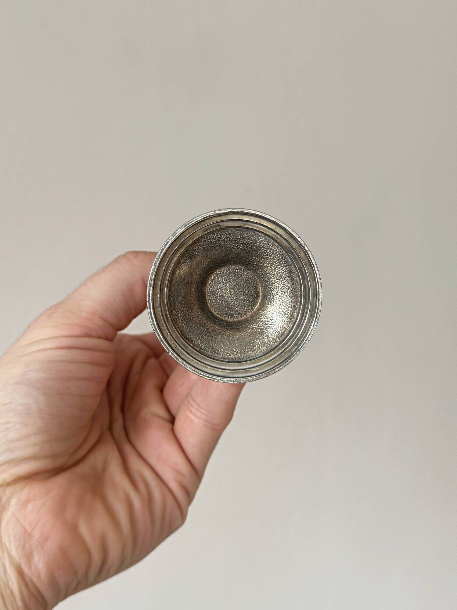 silver-plated single-stem vase