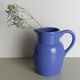 Lavender blue ceramic pitcher