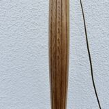 Art Deco tapered floor lamp in solid oak, 1930s-40s