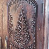 Anciennes portes de placard, bibliothèque murale en hêtre (1)