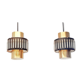 Set of 2 Vintage Pendants or hanging lamps by Schmahl & Schulz GmbH und Co. KG Metallwarenfabrik - P