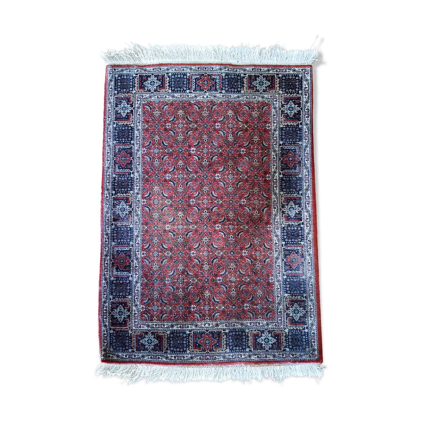 Handmade Persian wool rug 148 cm
