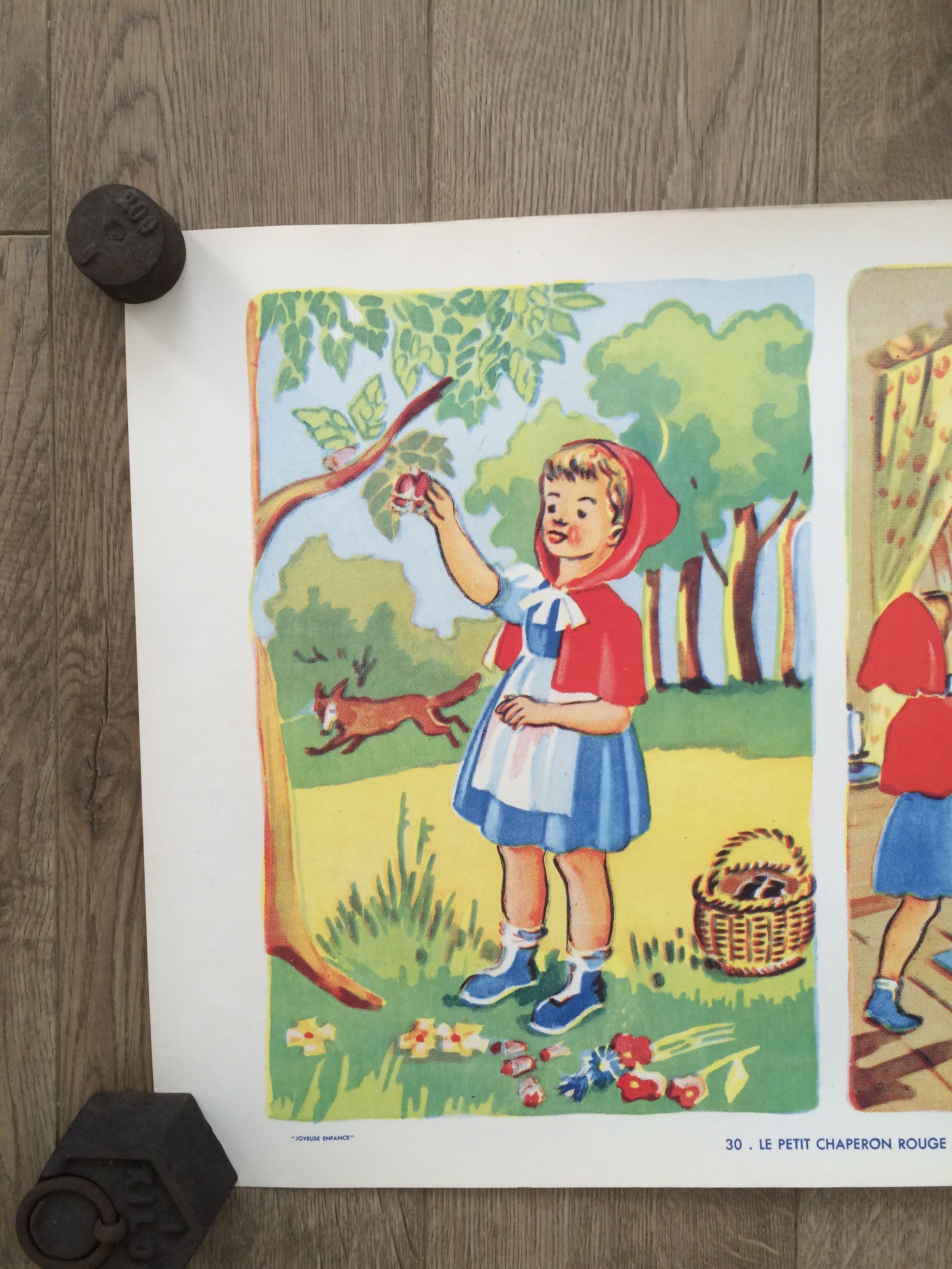 School poster "The little Red Riding Hood II"