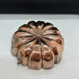 Set of 2 tinned copper cake molds