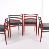 Set of 4 dining chairs by Erling Torvits for Sorø Stolefabrik, 1960s