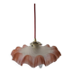 "Oriental Tulips" light suspension - blown glass in pink-orange