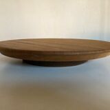Mid-century modern turntable in solid teak