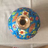 Berger lamp in longwy enamels