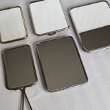 Set of five barber mirrors to install or hang