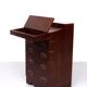 Bureau Davenport en acajou de style militaire. Angleterre