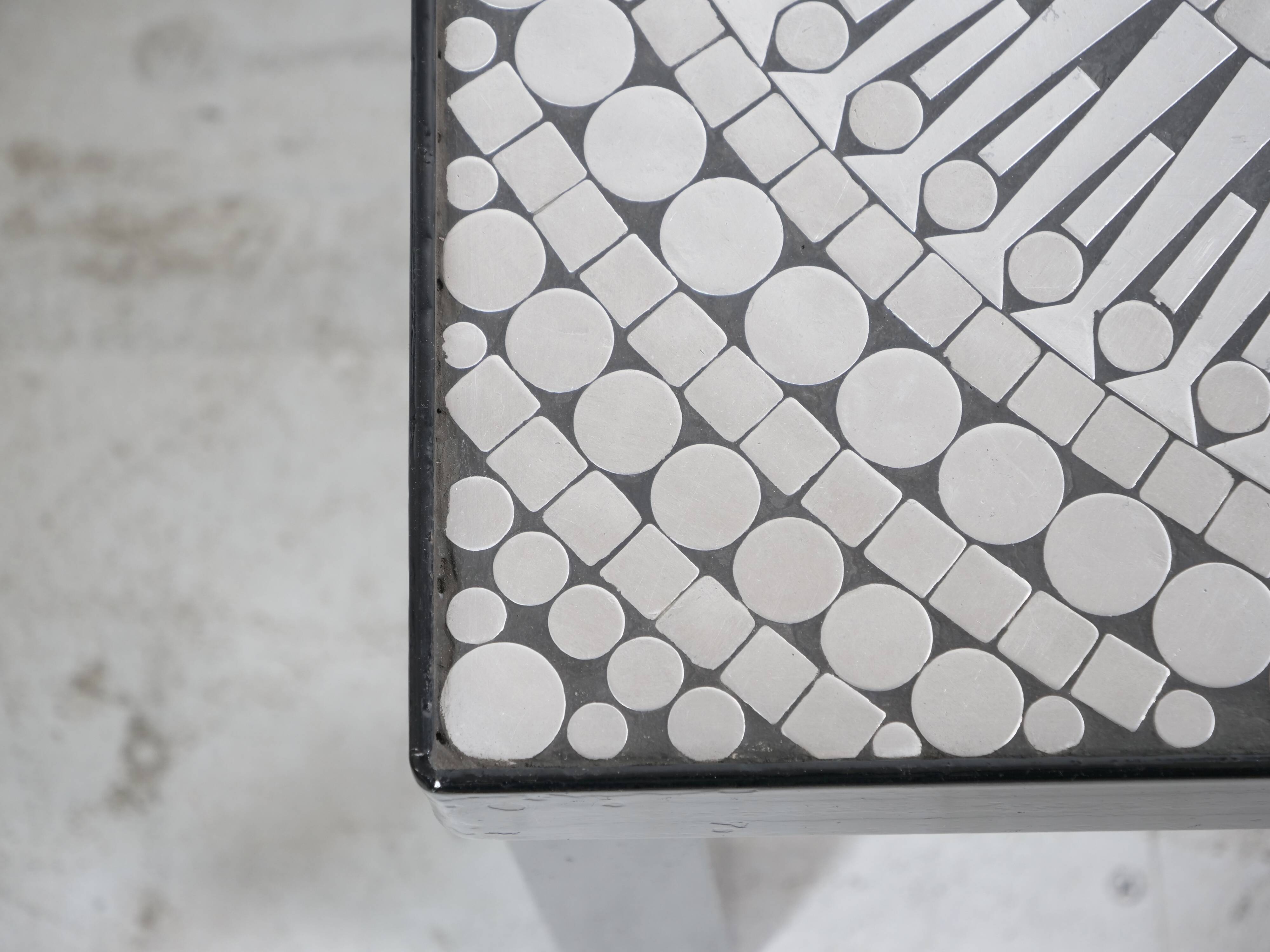 Coffee table by Raf Verjans, brutalist design, Belgium, 1970s