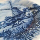 Decorative plate stamped Delft Blauw, made by Eschenbach in Germany