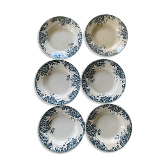 6 plates hollow iron earth "Marie Louise"