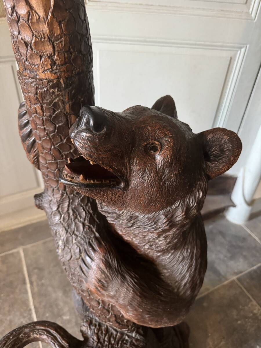 Bear coat rack, Black Forest, 19th century