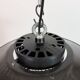 Industrial Grey Enamel Pendant Lamp with Milk Glass, 1960s