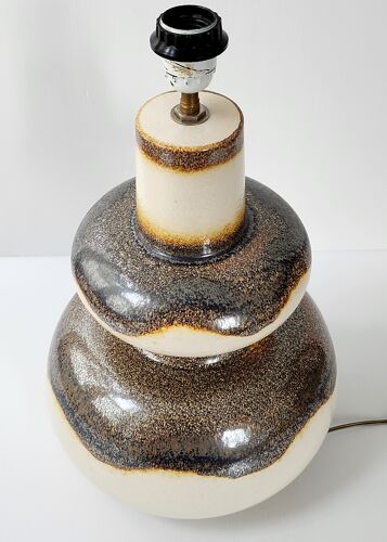 Pied de lampe vintage 1970 céramique