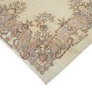 Handmade antique oriental beige rug 184 cm x 295 cm