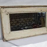 Miroir Indien Bois Vieux Teck Patiné à Fixer