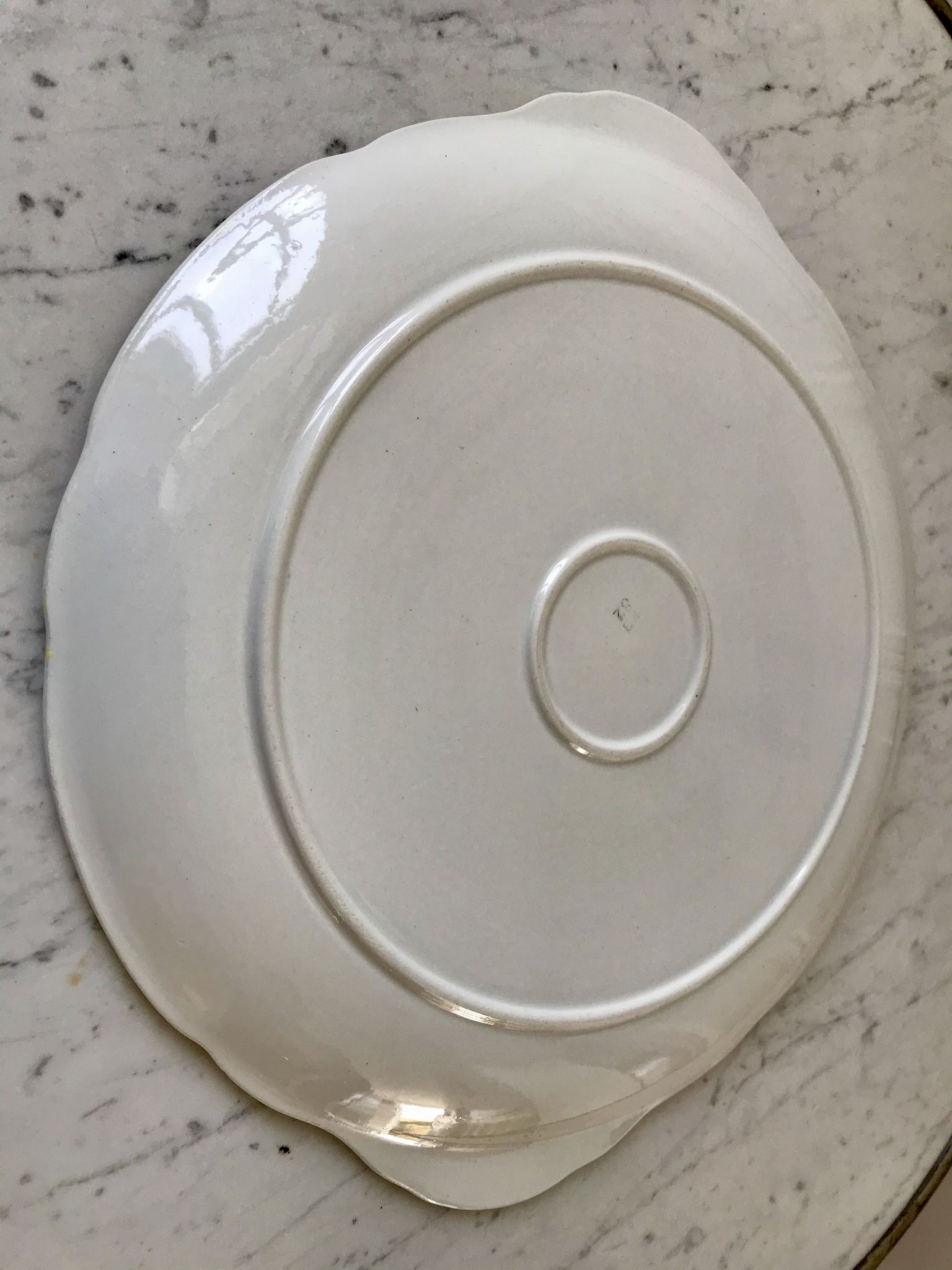 cake dish Moulin des Loups canary yellow 50s