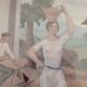 Reproduction Ramiro Arrue "The Water Carrier and the Sandal Maker" Basque Country