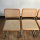 4 chaises Cesca B32 de Marcel Breuer