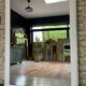Antique white mirror 218.5cm/123.5cm Napoleon III period fireplace mirror