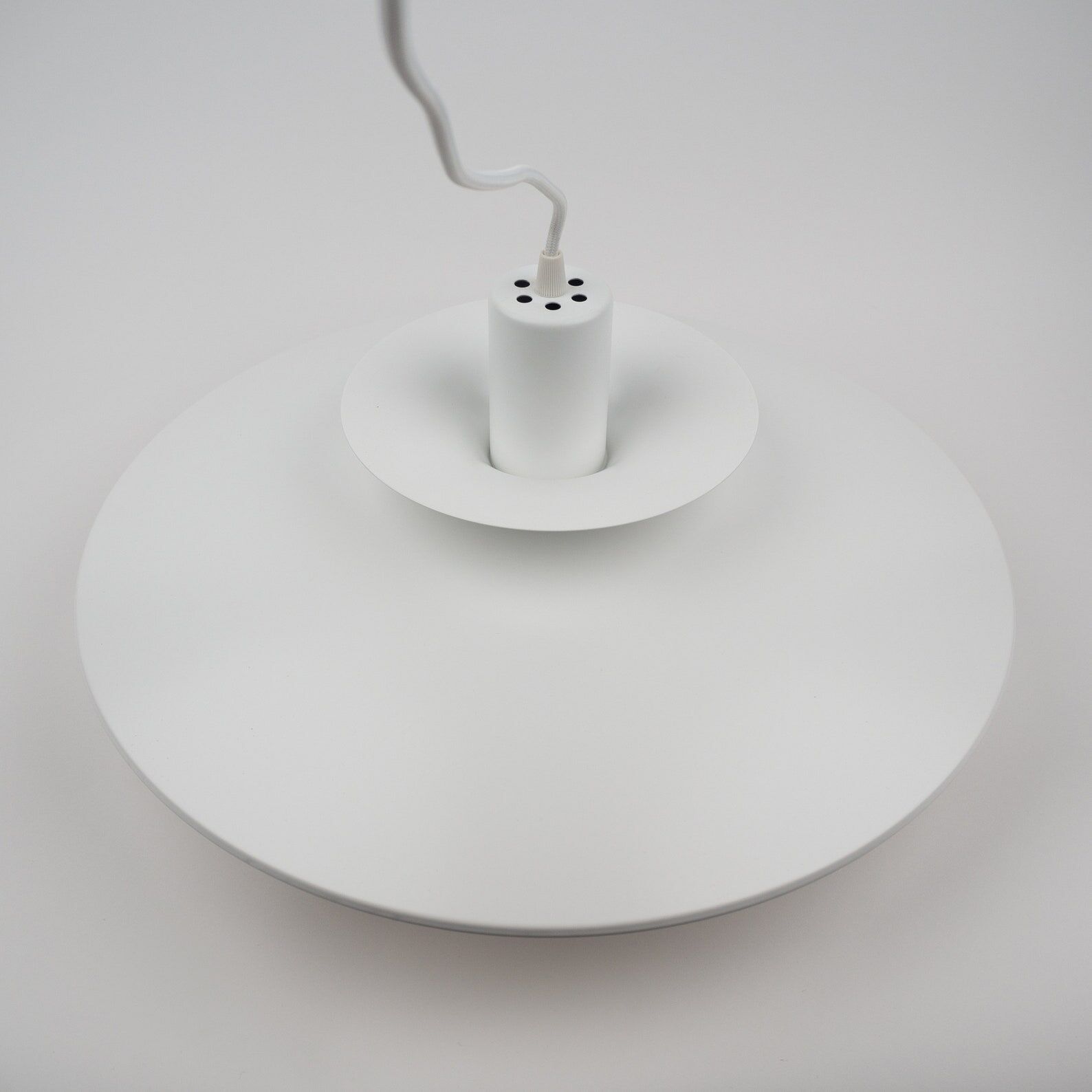 Danish vintage pendant lamp Sofie by Kurt Wiborg, Jeka, 1980s