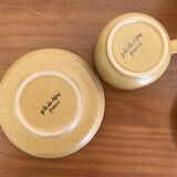 Set of 12 vintage Rigny Grès cups