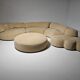 Modular 'Landscape' canapé in beige chenille by Hans Hopfer for Roche Bobois, 1970