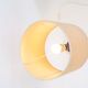 Saddled stitched leather bedside lamp