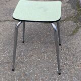 Light green formica and steel stool from the 1980s.