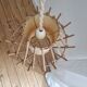 Vintage rattan pendant light