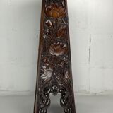 Arts and crafts hand carved pedestal, England ca 1880
