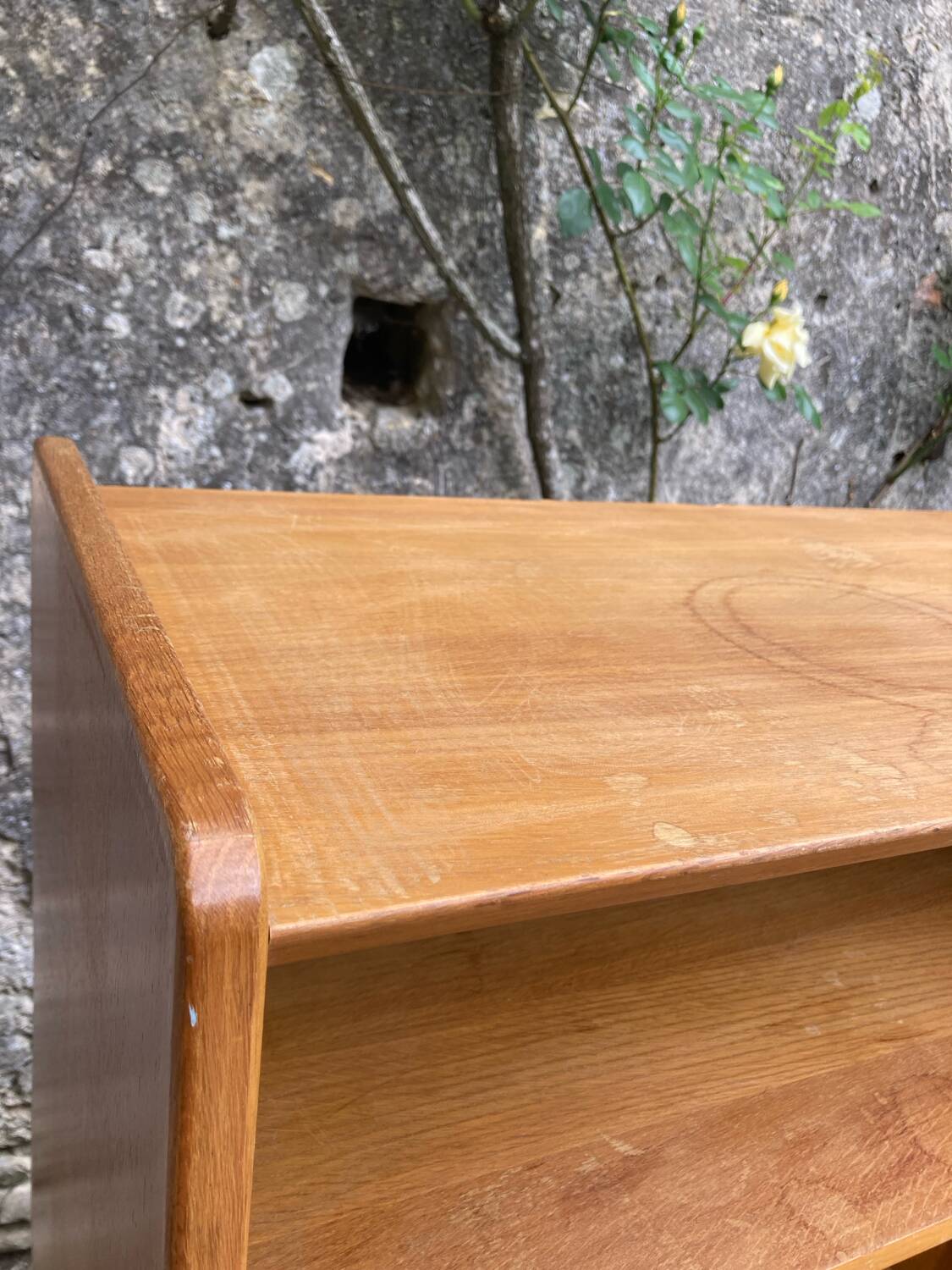 Vintage bookcase shelf