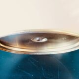 Paire de lampes de chevet en laiton et métal laqué écru, Danemark 1960