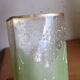 Paire de vases anciens en verre fin XIXe art nouveau