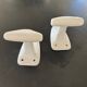 2 old porcelain coat hooks