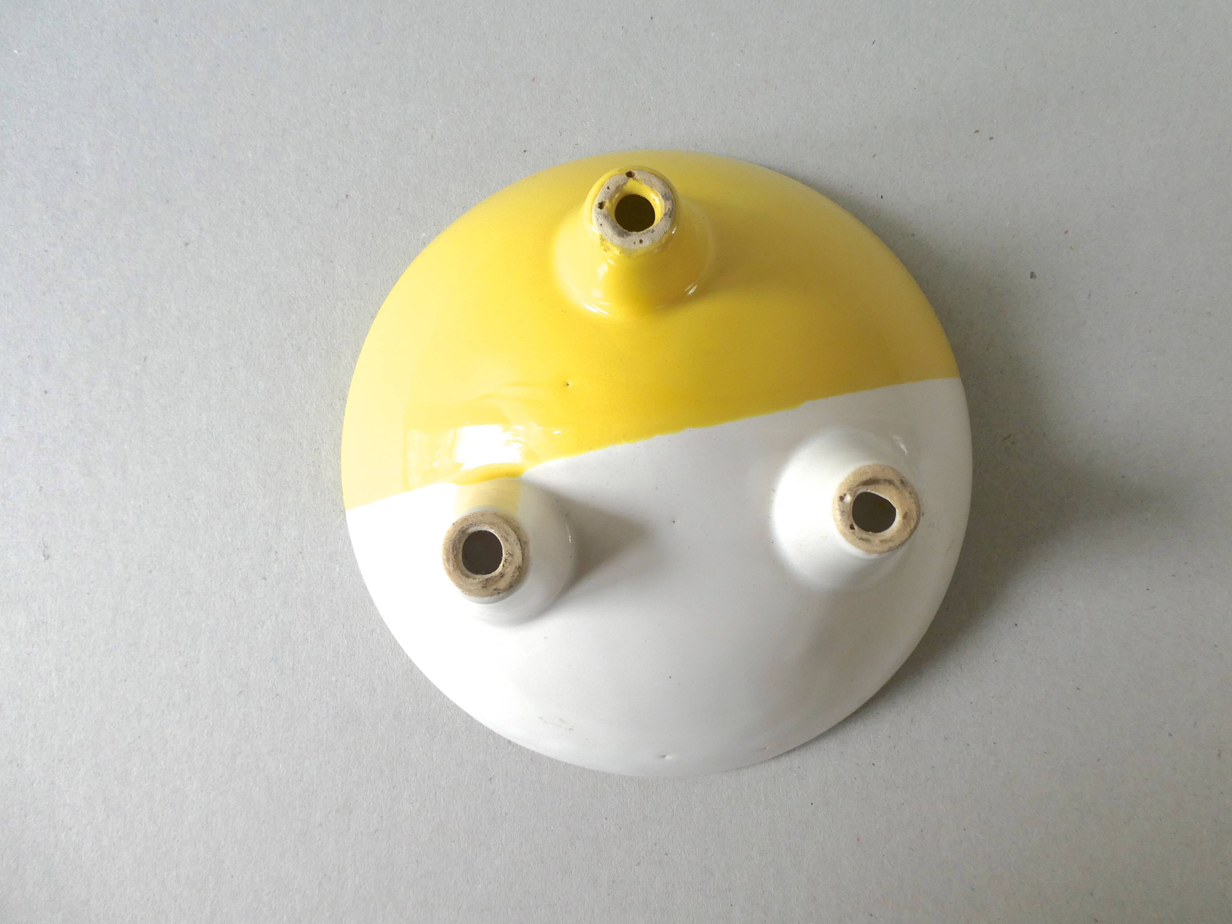 Trinket bowl bicolor ceramic years 50/60