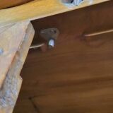 Exceptional Empire period wardrobe in solid walnut, 19th century, circa 1800