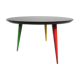Table basse ronde pieds compas