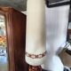 Lampadaire vintage 70 orange et marron style Fat Lava